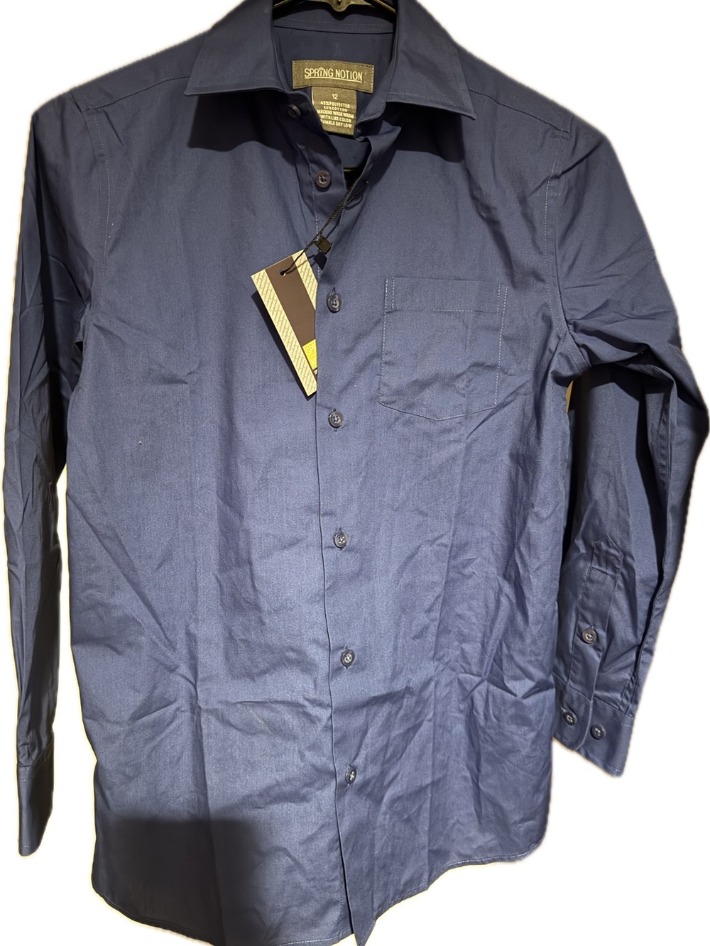 Boy’sLong Sleeve Button-Up Shirt in Royal Blue